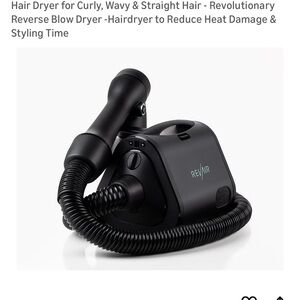 RevAir Black Hair Dryer for Curly, Wavy & Straight Hair